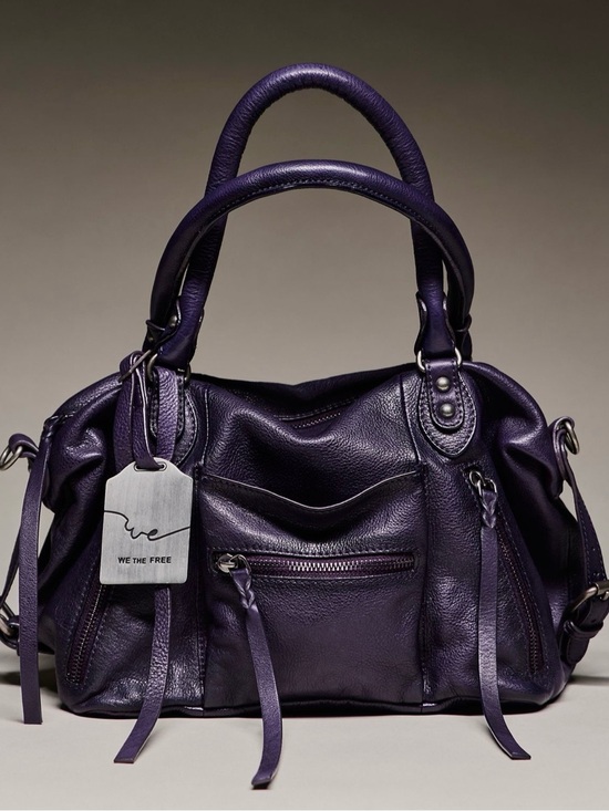 Free People Handbags - Free People We the Free baby Emerson tote in midnight orchid